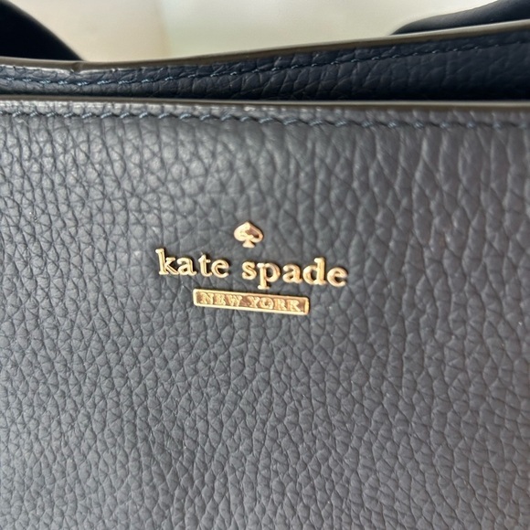 Kate Spade NWOT Large Navy Blue Pebble Leather Tote - Picture 9 of 11